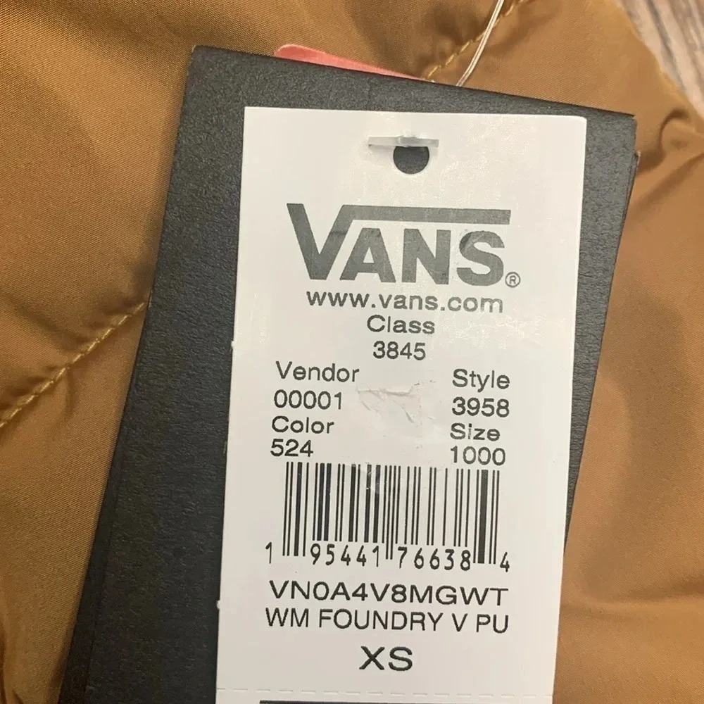 VANS Women’s Jacket Cropped Brown Size XS NWT - Picture 11 of 11